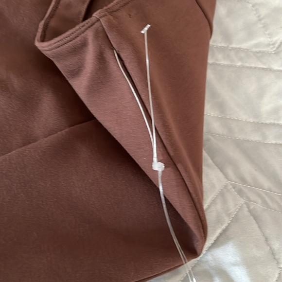 Abercrombie and Fitch brown front side slit midi skirt size small - Picture 4 of 5